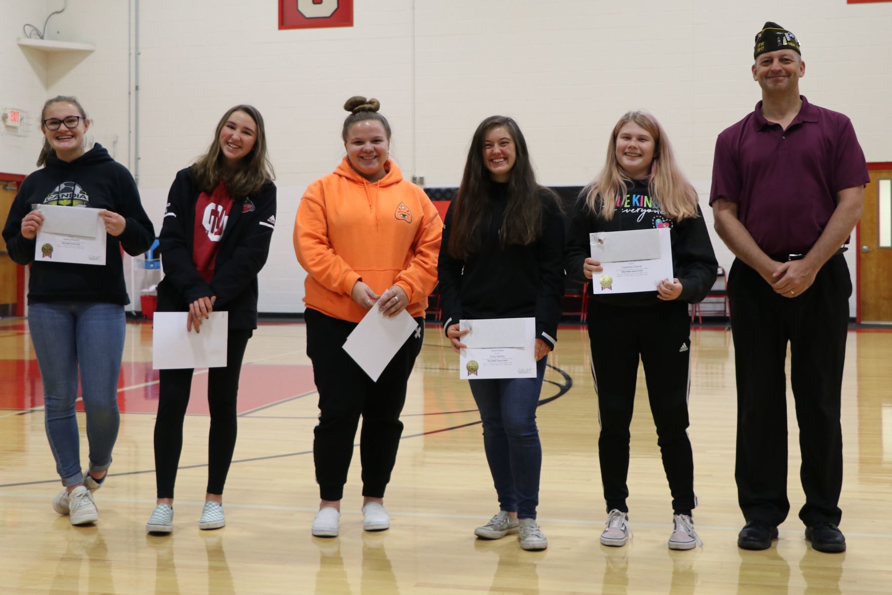 Scene Setters - - VFW essay winners